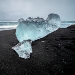 View Of Jokulsarlon Beach Stock Photo