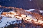 Early Spring In Mountains Stock Photo