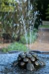 Handcross, West Sussex/uk - October 30 : Small Fountain At Nyman Stock Photo