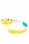 Measuring Tape On White Stock Photo