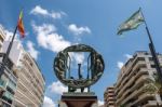 Boys And Window Sculpture By Eduardo Soriano In Marbella Stock Photo