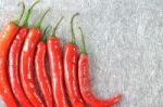 Red Goat Horn Pepper Stock Photo