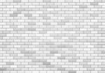 White Brick Wall Texture Background Stock Photo