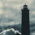 Cape Moreton Lighthouse On The North Part Of Moreton Island. Abstract Lighting Stock Photo