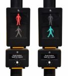 Pedestrian Traffic Lights Stock Photo