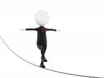 Tightrope Walker Stock Photo