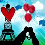 Paris And Love Stock Photo