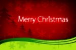 Merry Christmas Greetings Card Stock Photo