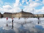 Miroir D'eau At Place De La Bourse In Bordeaux Stock Photo