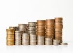 Stacks Of Coins Stock Photo