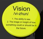 Vision Definition Button Stock Photo