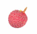 Lychee Or Litchi Isolated On The White Stock Photo