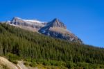 Scenic View Of Glacier National Park Stock Photo