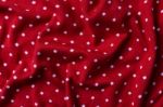 Red Knit Fabric Stock Photo