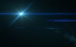 Abstract Of Lighting Digital Lens Flare In Dark Background Stock Photo