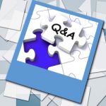 Q&a Photo Shows  Questions Answers And Assistance Stock Photo