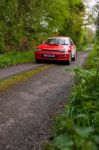 I. Chadwick Driving Subaru Impreza Stock Photo