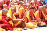 Leh, India-august 5, 2012 - His Holiness The 14th Dalai Lama Stock Photo