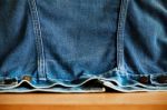 Surface Of Denim Jacket Stock Photo