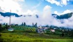 Cemoro Lawang Village Near Mount Bromo Indonesia Stock Photo