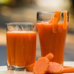 Carrot Juice Smoothie Stock Photo