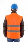 Worker Waistcoat Stock Photo