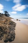 Adder Rock Beach On Stradbroke Island, Queensland Stock Photo