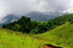 A Storm In The Mountains. Stock Photo