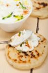 Arab Middle East Goat Yogurt And Cucumber Salad Stock Photo