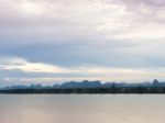 Mekong River View Take From Udon Thani Province, Thailand Stock Photo