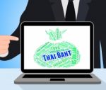 Thai Baht Represents Forex Trading And Currencies Stock Photo