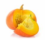 Pumpkin Isolated On The White Background Stock Photo