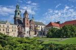 Wawel Cathedral In Krakow Poland Stock Photo