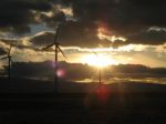 Judith Gap,mt Windmills Stock Photo