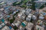 The Helicopter Shot From Dhaka, Bangladesh Stock Photo