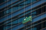 Window Cleaner Stock Photo