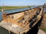 Faversham, Kent/uk - March 29 : Dry Dock On The Swale At Faversh Stock Photo