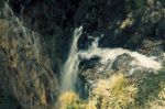 Waterfall In Mapleton Falls National Park, Glass House Mountains Stock Photo