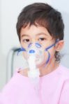 Boy Patient In Hospital Stock Photo