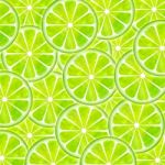 Slice Of Lemon Pattern Illustration With Texture Stock Photo