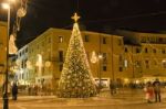 Christmas Ornaments In Rimini Stock Photo