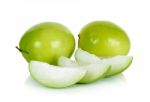 Monkey Apple Isolated On The White Background Stock Photo