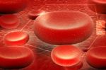 Red Blood Cell Flowing In Artery Stock Photo