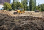 Construction Machinery On Site Stock Photo