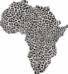 Africa In A Leopard Camouflage Stock Photo