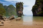 Beautiful Tropical Big Stones Stock Photo