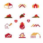 house icons set Stock Photo