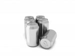 Aluminum Drink Cans Stock Photo