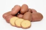 Potatoes Isolated On A White Background Stock Photo