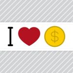 I Love Money  Illustration Stock Photo